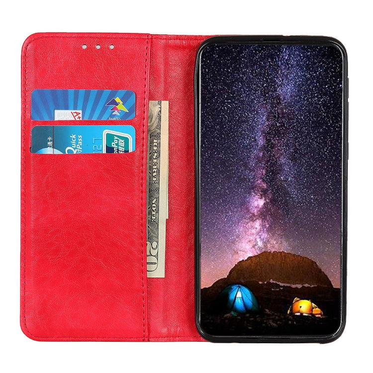 Magnetic Crazy Horse Texture Horizontal Flip Leather Phone Case