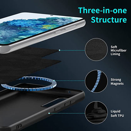 MagSafe Magnetic Liquid Silicone Phone Case, For Samsung Galaxy S20 FE 2022/S20 FE, For Samsung Galaxy S21+ 5G, For Samsung Galaxy S21 FE 5G, For Samsung Galaxy S22 5G, For Samsung Galaxy S22+ 5G, For Samsung Galaxy S22 Ultra 5G