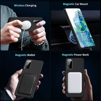 MagSafe Magnetic Liquid Silicone Phone Case, For Samsung Galaxy S20 FE 2022/S20 FE, For Samsung Galaxy S21+ 5G, For Samsung Galaxy S21 FE 5G, For Samsung Galaxy S22 5G, For Samsung Galaxy S22+ 5G, For Samsung Galaxy S22 Ultra 5G