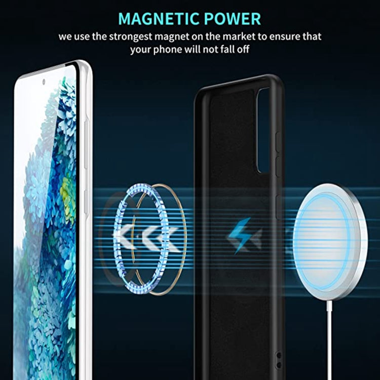 MagSafe Magnetic Liquid Silicone Phone Case, For Samsung Galaxy S20 FE 2022/S20 FE, For Samsung Galaxy S21+ 5G, For Samsung Galaxy S21 FE 5G, For Samsung Galaxy S22 5G, For Samsung Galaxy S22+ 5G, For Samsung Galaxy S22 Ultra 5G