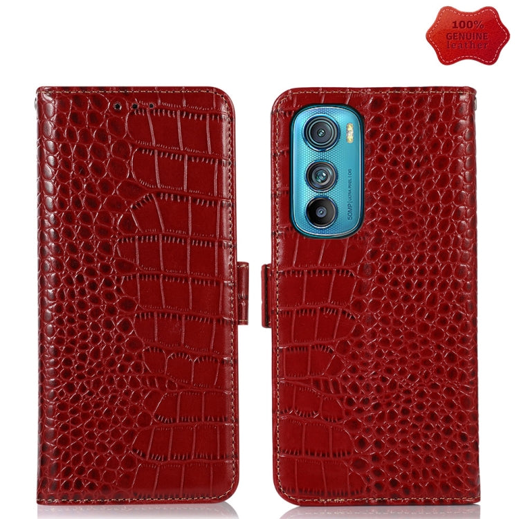 Crocodile Top Layer Cowhide Leather Phone Case