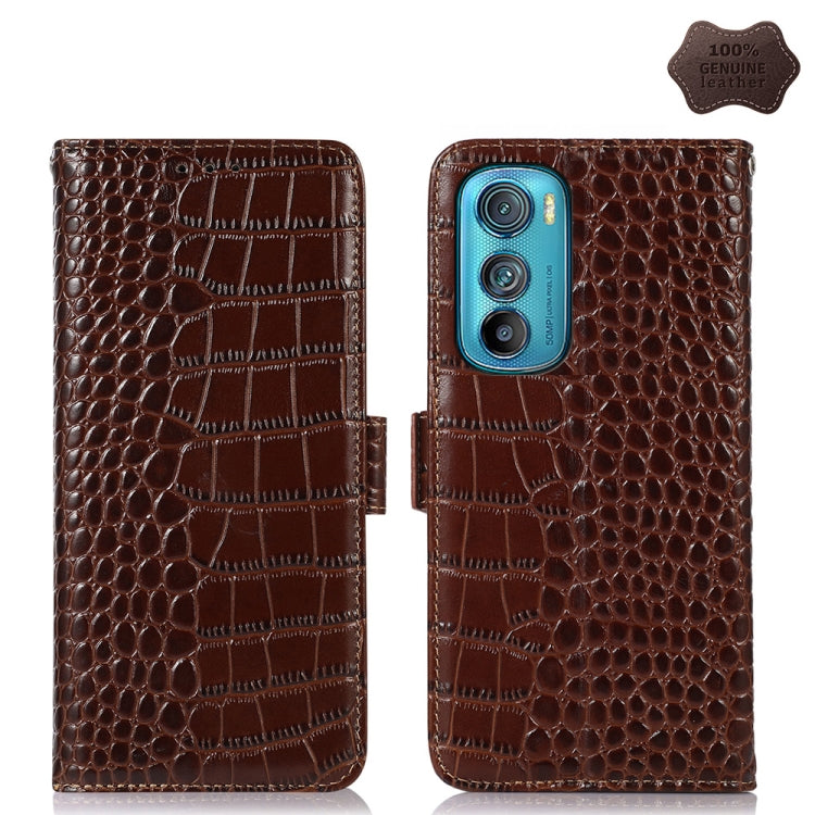 Crocodile Top Layer Cowhide Leather Phone Case