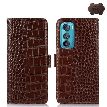 Crocodile Top Layer Cowhide Leather Phone Case