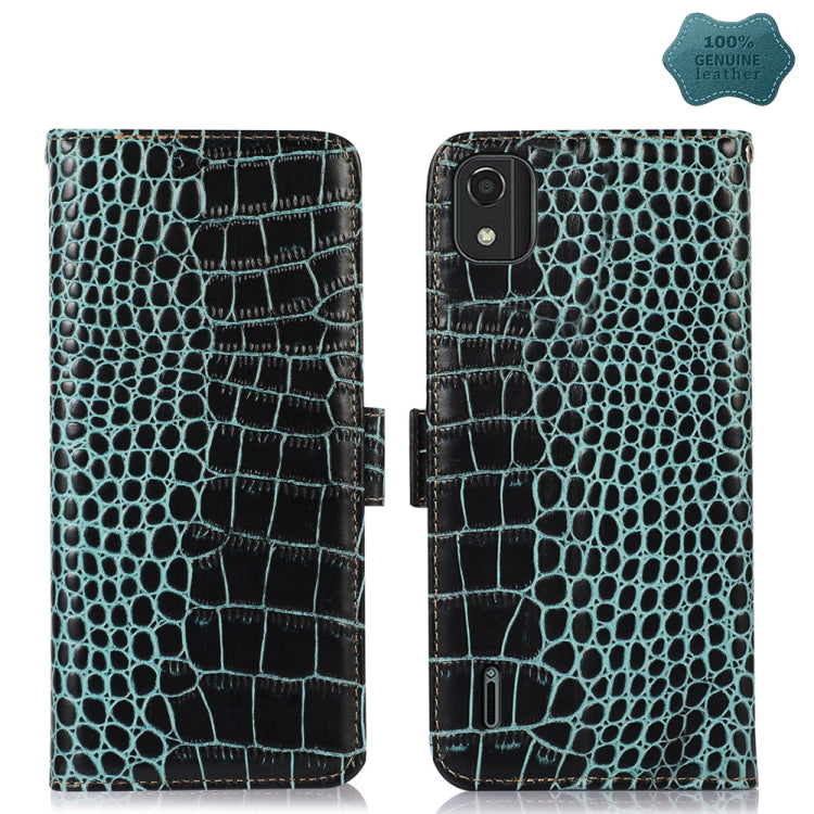 Crocodile Top Layer Cowhide Leather Phone Case