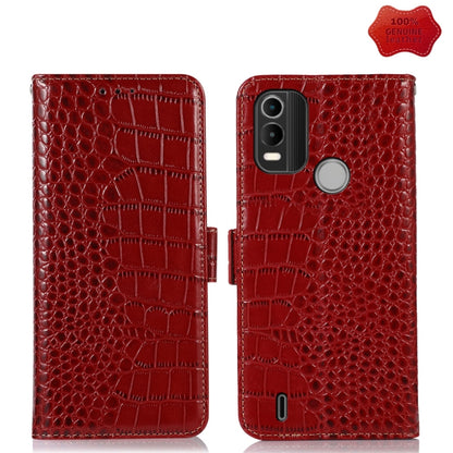 Crocodile Top Layer Cowhide Leather Phone Case