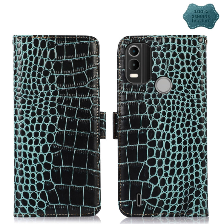 Crocodile Top Layer Cowhide Leather Phone Case