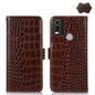 Crocodile Top Layer Cowhide Leather Phone Case, For Motorola Edge 30 5G, For Motorola Moto G Stylus 5G 2022, For Nokia C2 2nd Edition, For Nokia C21 Plus, For Nokia C21, For Nokia C200