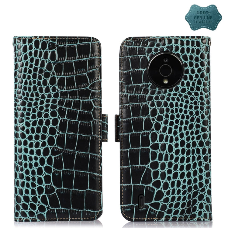 Crocodile Top Layer Cowhide Leather Phone Case