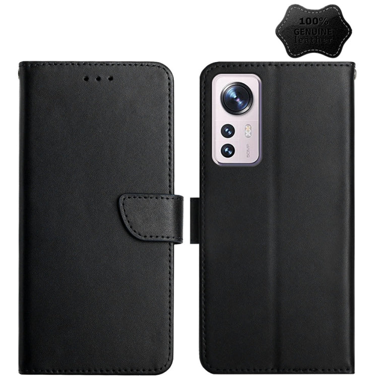 Genuine Leather Fingerprint-proof Horizontal Flip Phone Case