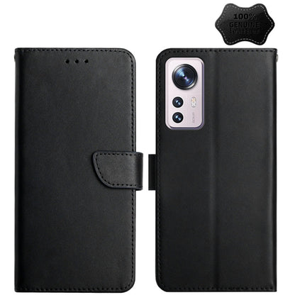 Genuine Leather Fingerprint-proof Horizontal Flip Phone Case