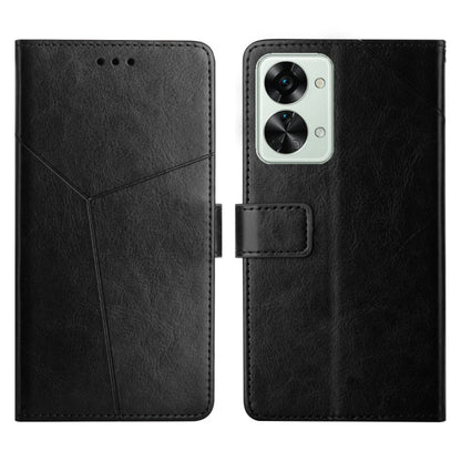 Y Stitching Horizontal Flip Leather Phone Case