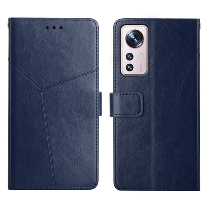 Y Stitching Horizontal Flip Leather Phone Case