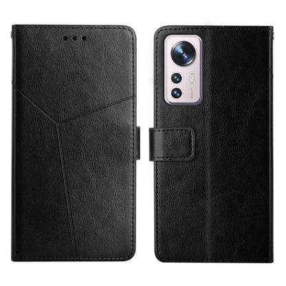 Y Stitching Horizontal Flip Leather Phone Case