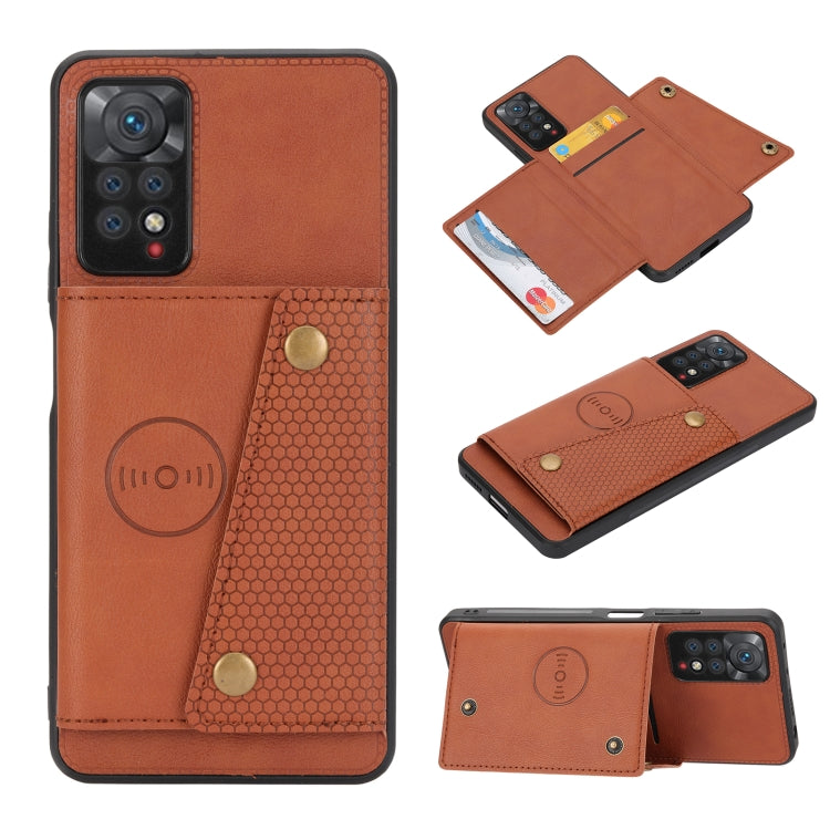 Double Buckle Card Slots Magnetic Phone Case