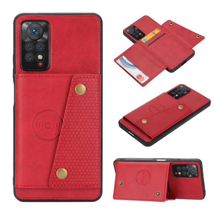 Double Buckle Card Slots Magnetic Phone Case