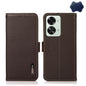 KHAZNEH Litchi Texture RFID Genuine Leather Phone Case