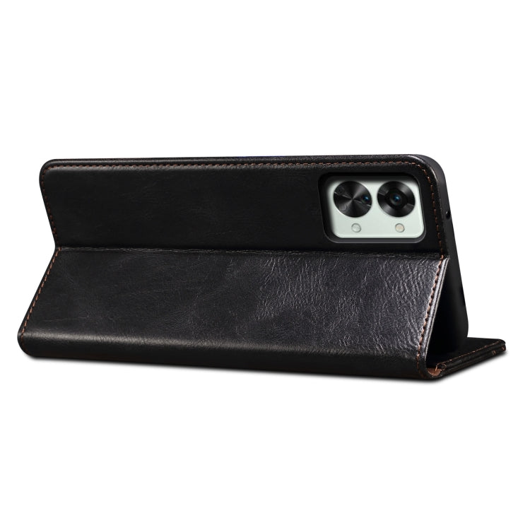 Oil Wax Crazy Horse Texture Leather Phone Case