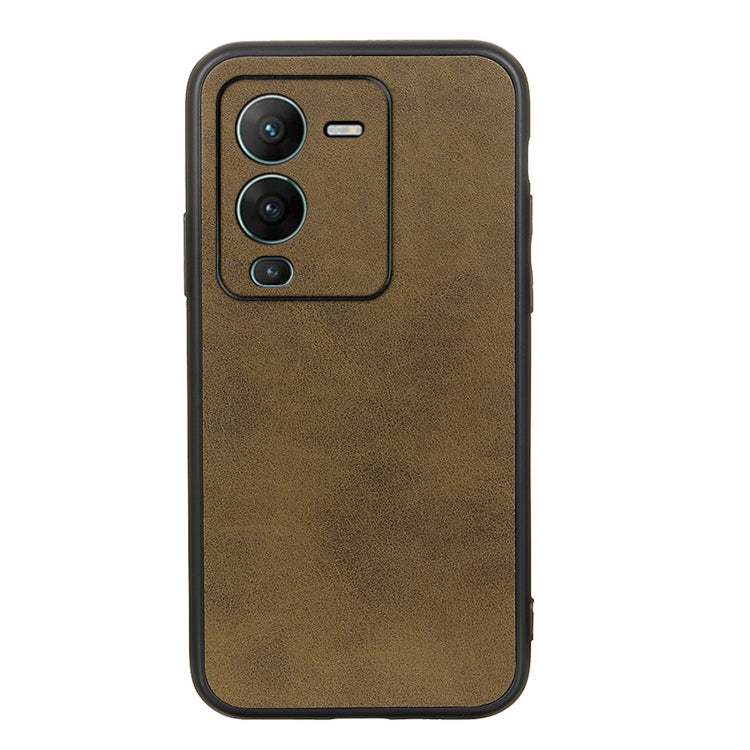 Two-color Calf Texture Shockproof Phone Case