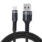 6A Woven Style USB Charging Cable, Cable Length: 1m, USB-C / Type-C, Micro USB, 8 Pin