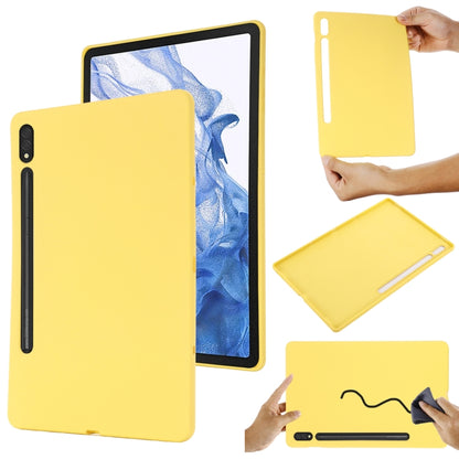 Pure Color Liquid Silicone Shockproof Tablet Case, For Samsung Galaxy Tab S8 / S7, For Samsung Galaxy Tab S8 Ultra