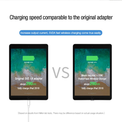 NILLKIN Magic Tag Plus Wireless Charging Receiver with USB-C / Type-C Port, Type-C Short Flex Cable