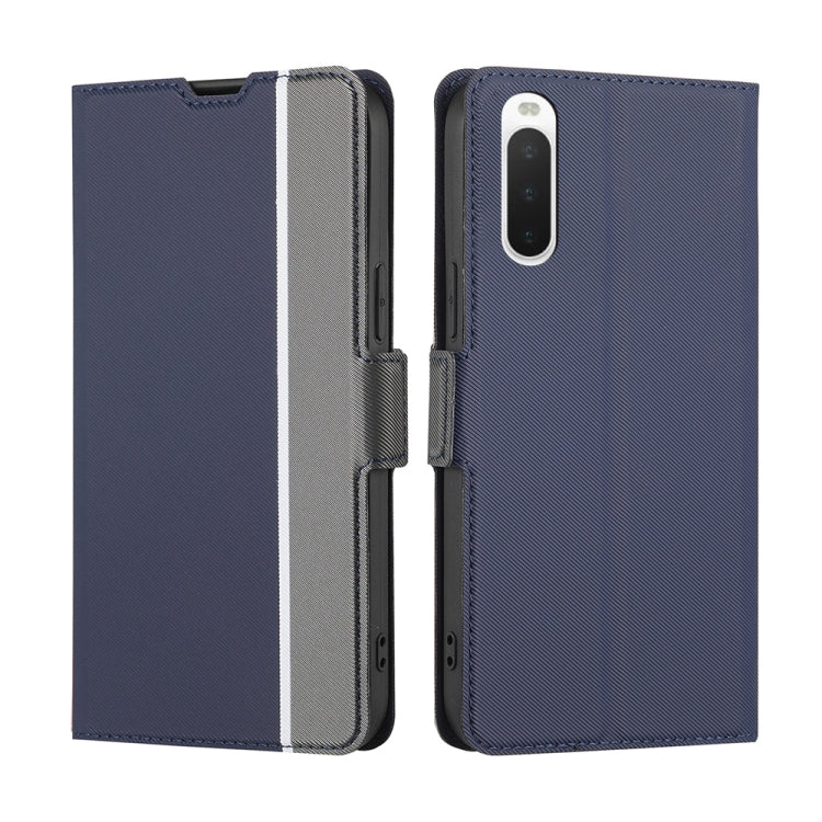 Twill Texture Side Button Leather Phone Case