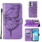 Embossed Butterfly Leather Phone Case