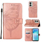 Embossed Butterfly Leather Phone Case