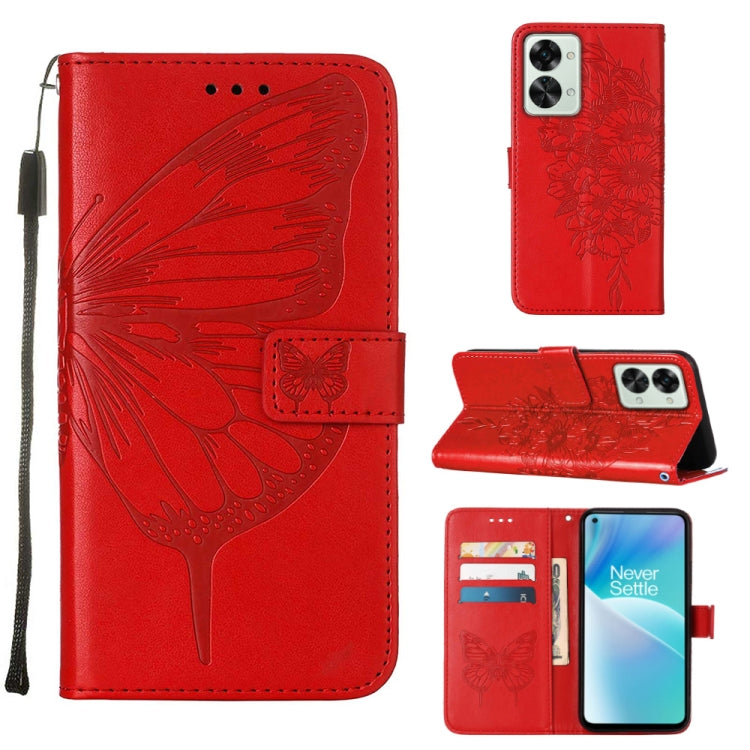 Embossed Butterfly Leather Phone Case