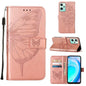 Embossed Butterfly Leather Phone Case