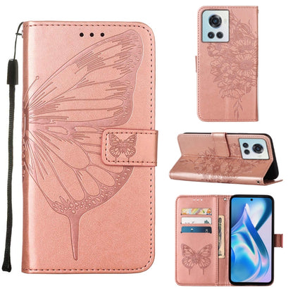 Embossed Butterfly Leather Phone Case