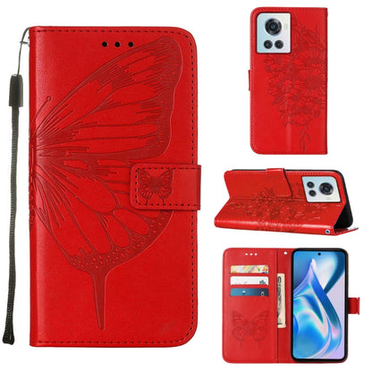 Embossed Butterfly Leather Phone Case