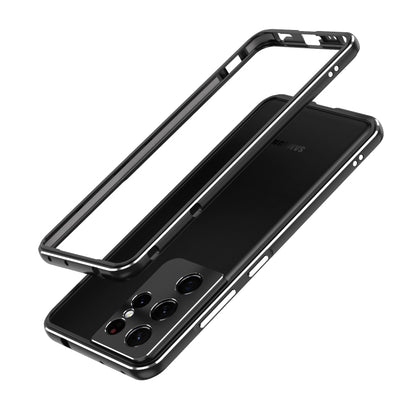 Aurora Series Lens Protector + Metal Frame Protective Phone Case, For Samsung Galaxy S21 Ultra