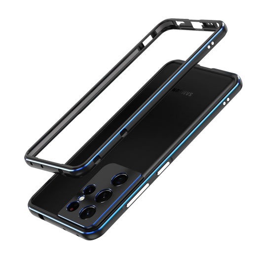 Aurora Series Lens Protector + Metal Frame Protective Phone Case, For Samsung Galaxy S21 Ultra