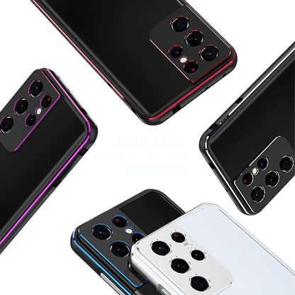 Aurora Series Lens Protector + Metal Frame Protective Phone Case