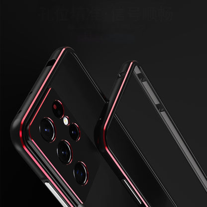 Aurora Series Lens Protector + Metal Frame Protective Phone Case