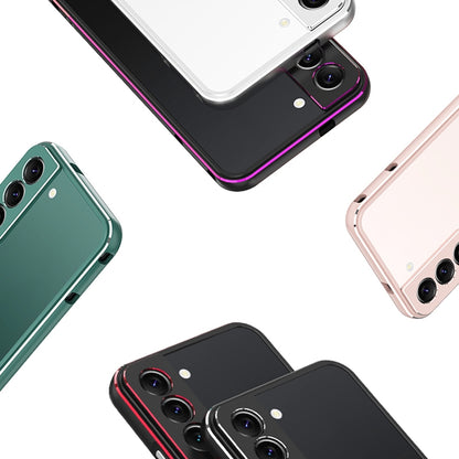 Aurora Series Lens Protector + Metal Frame Protective Phone Case