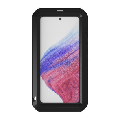 LOVE MEI Metal Shockproof Waterproof Dustproof Protective Phone Case with Glass