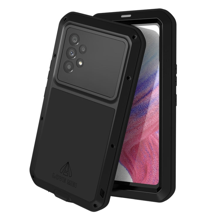 LOVE MEI Metal Shockproof Waterproof Dustproof Protective Phone Case with Glass