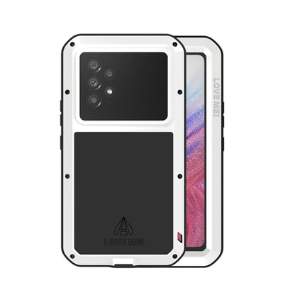 LOVE MEI Metal Shockproof Waterproof Dustproof Protective Phone Case with Glass