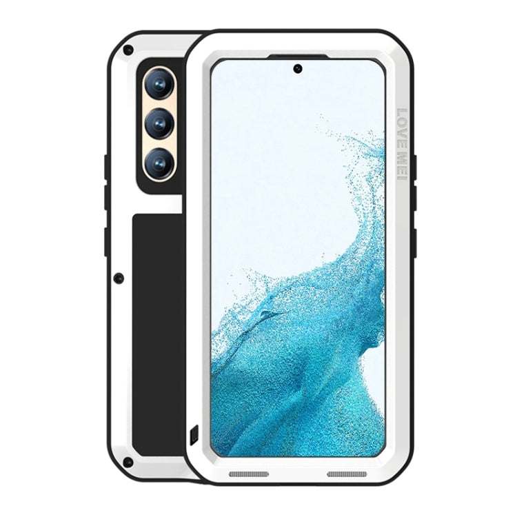 LOVE MEI Metal Shockproof Waterproof Dustproof Protective Phone Case with Glass