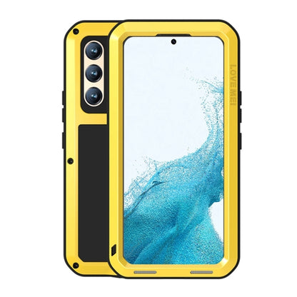 LOVE MEI Metal Shockproof Waterproof Dustproof Protective Phone Case with Glass