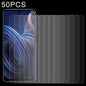 50 PCS 0.26mm 9H 2.5D Tempered Glass Film