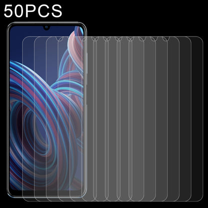 50 PCS 0.26mm 9H 2.5D Tempered Glass Film, For Coolpad Cool 20s (50 PCS), For ZTE Blade A52 2022 (50 PCS), For ZTE Blade A72 2022 5G (50 PCS)