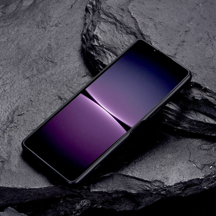 PC + Leather Texture Protective Phone Case with Metal Holder, For Sony Xperia 1 IV, For Sony Xperia 1 III