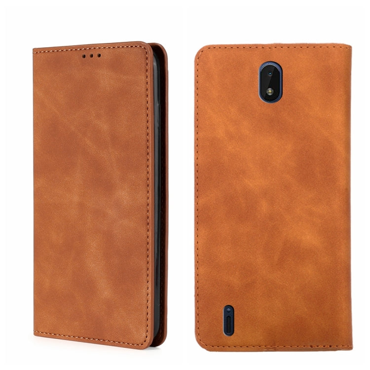 Skin Feel Magnetic Horizontal Flip Leather Phone Case