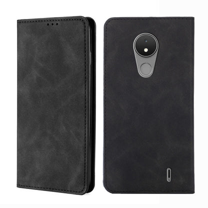 Skin Feel Magnetic Horizontal Flip Leather Phone Case