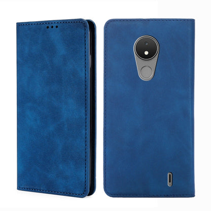 Skin Feel Magnetic Horizontal Flip Leather Phone Case