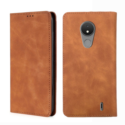 Skin Feel Magnetic Horizontal Flip Leather Phone Case