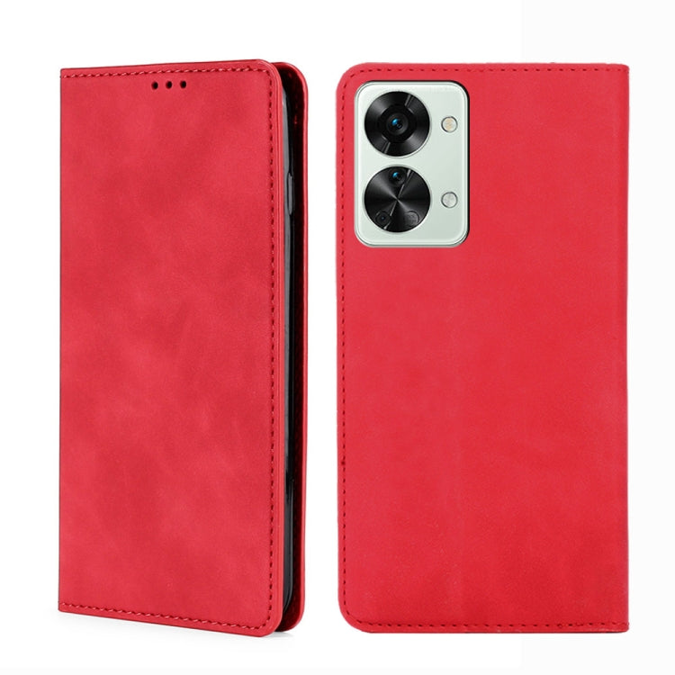 Skin Feel Magnetic Horizontal Flip Leather Phone Case